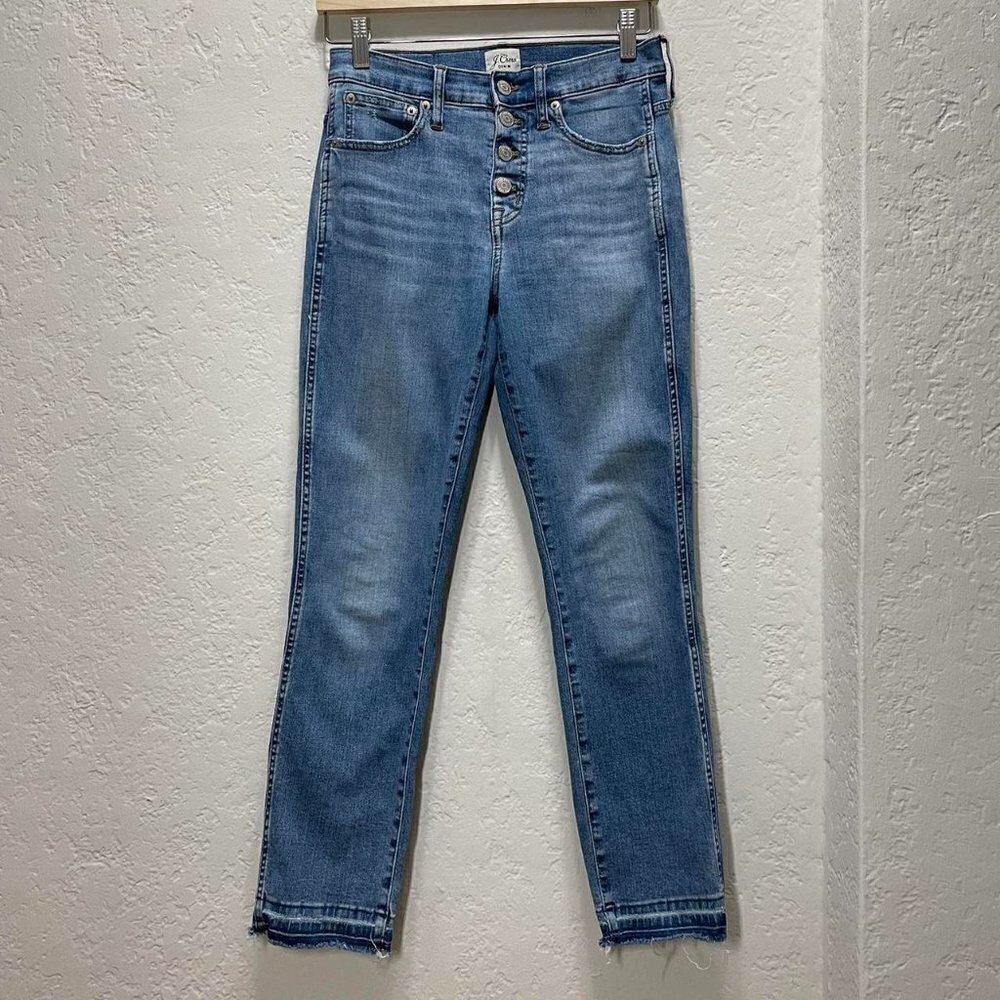 J.CREW Vintage straight eco jean in Sparkling Sea wash size 25 - Picture 2 of 6